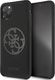 Guess Guess GUHCN65LS4GBK iPhone 11 Pro Max black/czarny hard case Silicone 4G Tone On Tone 1