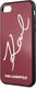 Karl Lagerfeld Karl Lagerfeld KLHCI8DLKSRE iPhone 7/8 czerwony/red hard case Signature Glitter 3