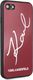 Karl Lagerfeld Karl Lagerfeld KLHCI8DLKSRE iPhone 7/8 czerwony/red hard case Signature Glitter 5