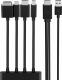 Adapter AV Belkin DisplayPort + USB-A - HDMI + DisplayPort Mini + D-Sub (VGA) + USB-C czarny (B2B166) 4