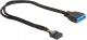 Delock USB 19 pin - USB 9 pin, 0.3m, Czarny (83281) 2
