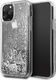 Guess Guess iPhone 11 Pro GUHCN58GLHFLSI srebrny hard case Glitter Hearts 1