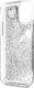 Guess Guess iPhone 11 Pro GUHCN58GLHFLSI srebrny hard case Glitter Hearts 4