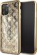 Guess Guess iPhone 11 Pro Max GUHCN65PEOLGGO złoty hard case 4G Peony Liquid Glitter 1