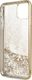 Guess Guess iPhone 11 Pro Max GUHCN65PEOLGGO złoty hard case 4G Peony Liquid Glitter 4