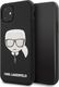 Karl Lagerfeld Karl Lagerfeld iPhone 11 KLHCN61GLBK czarny hard case Iconic Embossed & Glitter 1