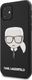 Karl Lagerfeld Karl Lagerfeld iPhone 11 KLHCN61GLBK czarny hard case Iconic Embossed & Glitter 1