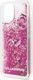 Karl Lagerfeld Karl Lagerfeld iPhone 11 KLHCN61ROPI czarno-różowy hard case Glitter Floating 3