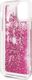 Karl Lagerfeld Karl Lagerfeld iPhone 11 KLHCN61ROPI czarno-różowy hard case Glitter Floating 4