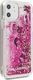 Karl Lagerfeld Karl Lagerfeld iPhone 11 KLHCN61ROPI czarno-różowy hard case Glitter Floating 6