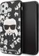 Karl Lagerfeld Karl Lagerfeld iPhone 11 Pro KLHCN58FLFBBK czarny hard case Flower Iconic Karl 1