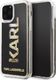 Karl Lagerfeld Karl Lagerfeld iPhone 11 Pro KLHCN58KAGBK czarny hard case Karl Logo Glitter 1