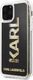 Karl Lagerfeld Karl Lagerfeld iPhone 11 Pro KLHCN58KAGBK czarny hard case Karl Logo Glitter 2
