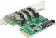 Kontroler Delock PCIe 2.0 x1 - 4x USB 3.0 (89360) 1