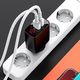 Ładowarka Baseus Baseus Mirror Lake szybka ładowarka Quick Charge 3.0 2x USB 18W z wyświetlaczem biały (CCJMHA-A02) uniwersalny 10