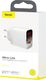 Ładowarka Baseus Baseus Mirror Lake szybka ładowarka Quick Charge 3.0 2x USB 18W z wyświetlaczem biały (CCJMHA-A02) uniwersalny 19