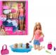 Lalka Barbie Mattel - Kąpiel piesków (GDJ37) 6