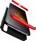 360 case Etui 360 3w1 Przód+tył Xiaomi Mi A3 Czerwono Czarne 6