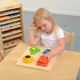 Masterkidz Drewniany Sorter Kształtów Materiałów Faktury Powierzchni Masterkidz 3