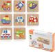 Viga Układanka drewniana puzzle magnetyczne pojazdy 1