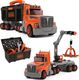 Smoby Ciężarówka 3w1 Black+Decker Narzędzia Dźwig 60 Akc. 1