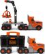 Smoby Ciężarówka 3w1 Black+Decker Narzędzia Dźwig 60 Akc. 4