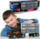HTI Ciężarówka Transporter na resoraki + 8 autek 1