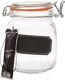 Tadar SŁOIK SZKLANY Z KLIPSEM 1.5L TADAR CHALK TD-6598 1