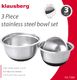 Klausberg ZESTAW 3 MISEK STALOWYCH Z PODSTAWĄ SILIKONOWĄ KLAUSBERG [KB-7388] 5