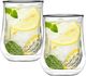 Vialli Design Zestaw 2 szklanek z podwójną ścianką Diamante 300 ml 25844 1
