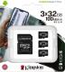 Karta Kingston Canvas Select Plus MicroSDHC 32 GB + 32 GB + 32 GB Class 10 UHS-I/U1 A1 V10 (SDCS2/32GB-3P1A                ) 1