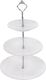 Orion PATERA 3-POZIOMOWA PORCELANOWA OKRĄGŁA 15.8/20.5/25.5cm ORION 1