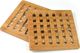 KingHoff ZESTAW KWADRATOWYCH PODSTAWEK Z BAMBUSA 20cm KINGHOFF [KH-1216] 1