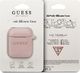 Guess Etui ochronne GUACCSILGLBK Silicone Glitter do AirPods 1/2 różowe 1