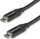 Kabel USB StarTech USB-C - USB-C 0.5 m Czarny (USB2C5C50CM) 1