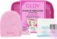 Glov Kelioninis rinkinys Glov Pink: makiažo valymo pirštinė On-The-Go + makiažo koregavimo pirštinė Quick Treat + makiažo valymo pirštinių valiklis Magnet Cleanser + kosmetinė 1