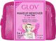 Glov Kelioninis rinkinys Glov Pink: makiažo valymo pirštinė On-The-Go + makiažo koregavimo pirštinė Quick Treat + makiažo valymo pirštinių valiklis Magnet Cleanser + kosmetinė 1
