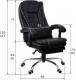 Krzesło biurowe Giosedio FBK004W Czarne 4