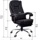 Krzesło biurowe Giosedio FBK004R Czarne 6