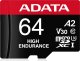 Karta ADATA High Endurance MicroSDXC 64 GB Class 10 UHS-I/U3 A2 V30 (AUSDX64GUI3V30SHA2-RA1) 1