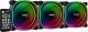 Wentylator Aerocool Astro 12 Pro 3-pack + HUB + Pilot (ACF3-AT10217.02) 3