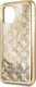 Guess Guess GUHCN58PEOLGGO iPhone 11 Pro złoty/gold hard case 4G Peony Liquid Glitter 3