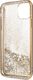 Guess Guess GUHCN58PEOLGGO iPhone 11 Pro złoty/gold hard case 4G Peony Liquid Glitter 4