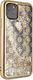 Guess Guess GUHCN58PEOLGGO iPhone 11 Pro złoty/gold hard case 4G Peony Liquid Glitter 5