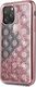 Guess Guess GUHCN58PEOLGPI iPhone 11 Pro różowo-złoty/rose-gold hard case 4G Peony Liquid Glitter 2