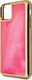 Guess Guess GUHCN61GLTRPI iPhone 11 różowy /pink hard case Glow in the Dark Sand Matte 2