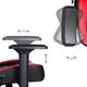 Fotel Marvo CH-118 Czarno-czerwony (MGMWH18WR000) 3