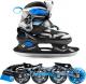 Rolki Spokey Quattro 4w1 z wymienną płozą regulowane niebieskie r. 34-37 3
