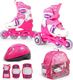 Rolki SMJ sport Combo Set 2w1 z wymienną płozą regulowane różowe r. 26-29 1
