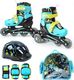 Rolki SMJ sport Combo Diego rekreacyjne regulowane turkusowe r. 27-30 2